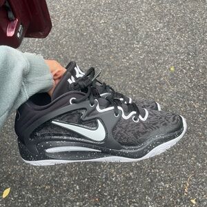 NIKE KD 15 TB BLACK/WHITE SPECKLED Basketball Shoes